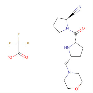 896733-52-1  2-Pyrrolidinecarbonitrile,1-[[(2S,5R)-5-(4-morpholinylmethyl)-2-pyrrolidinyl]carbonyl]-, (2S)-,mono(trifluoroacetate)
