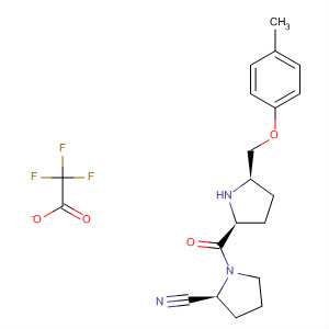 896733-60-1  2-Pyrrolidinecarbonitrile,1-[[(2S,5R)-5-[(4-methylphenoxy)methyl]-2-pyrrolidinyl]carbonyl]-, (2S)-,mono(trifluoroacetate)