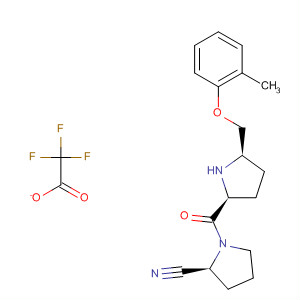 896733-68-9  2-Pyrrolidinecarbonitrile,1-[[(2S,5R)-5-[(2-methylphenoxy)methyl]-2-pyrrolidinyl]carbonyl]-, (2S)-,mono(trifluoroacetate)