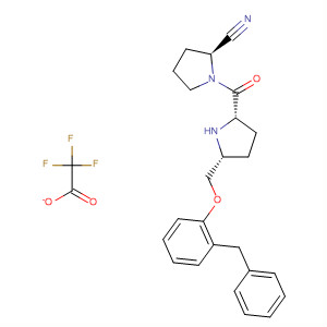 896733-82-7  2-Pyrrolidinecarbonitrile,1-[[(2S,5R)-5-[[2-(phenylmethyl)phenoxy]methyl]-2-pyrrolidinyl]carbonyl]-, (2S)-, mono(trifluoroacetate)