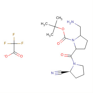 896734-02-4  1-Pyrrolidinecarboxylic acid,2-(aminomethyl)-5-[[(2S)-2-cyano-1-pyrrolidinyl]carbonyl]-,1,1-dimethylethyl ester, (2R,5S)-, mono(trifluoroacetate)