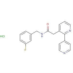 897016-90-9  [2,4'-Bipyridine]-5-acetamide, N-[(3-fluorophenyl)methyl]-,monohydrochloride
