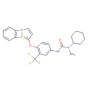89721-95-9  Urea,N'-[4-(1,2-benzisothiazol-5-yloxy)-3-(trifluoromethyl)phenyl]-N-cyclohexyl-N-methyl-