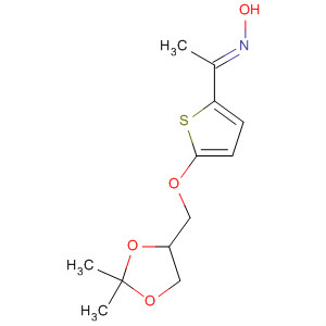 89724-77-6  Ethanone, 1-[5-[(2,2-dimethyl-1,3-dioxolan-4-yl)methoxy]-2-thienyl]-,oxime, (E)-