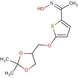 89724-78-7  Ethanone, 1-[5-[(2,2-dimethyl-1,3-dioxolan-4-yl)methoxy]-2-thienyl]-,oxime, (Z)-