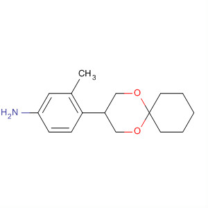 89729-79-3  Benzenamine, 4-(1,5-dioxaspiro[5.5]undec-3-yl)-3-methyl-