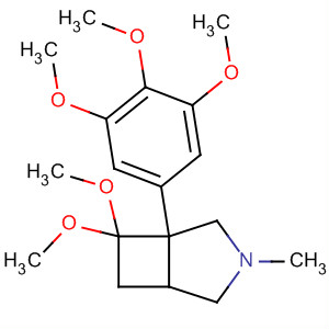 89733-31-3  3-Azabicyclo[3.2.0]heptane,7,7-dimethoxy-3-methyl-1-(3,4,5-trimethoxyphenyl)-