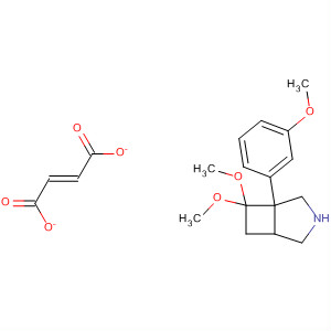 89733-32-4  3-Azabicyclo[3.2.0]heptane, 7,7-dimethoxy-1-(3-methoxyphenyl)-,(2E)-2-butenedioate (1:1)