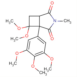 89733-40-4  3-Azabicyclo[3.2.0]heptane-2,4-dione,7,7-dimethoxy-3-methyl-1-(3,4,5-trimethoxyphenyl)-