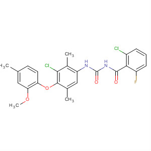 89737-75-7  Benzamide,2-chloro-N-[[[3-chloro-4-(2-methoxy-4-methylphenoxy)-2,5-dimethylphenyl]amino]carbonyl]-6-fluoro-