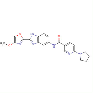 897398-86-6  3-Pyridinecarboxamide,N-[2-(4-methoxy-2-oxazolyl)-1H-benzimidazol-5-yl]-6-(1-pyrrolidinyl)-