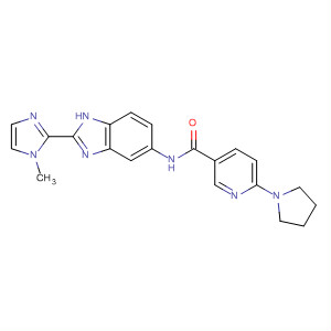 897398-88-8  3-Pyridinecarboxamide,N-[2-(1-methyl-1H-imidazol-2-yl)-1H-benzimidazol-5-yl]-6-(1-pyrrolidinyl)-