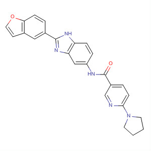 897399-20-1  3-Pyridinecarboxamide,N-[2-(5-benzofuranyl)-1H-benzimidazol-5-yl]-6-(1-pyrrolidinyl)-