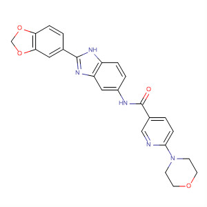 897399-49-4  3-Pyridinecarboxamide,N-[2-(1,3-benzodioxol-5-yl)-1H-benzimidazol-5-yl]-6-(4-morpholinyl)-