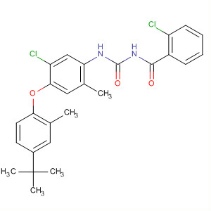 89748-79-8  Benzamide,2-chloro-N-[[[5-chloro-4-[4-(1,1-dimethylethyl)-2-methylphenoxy]-2-methylphenyl]amino]carbonyl]-