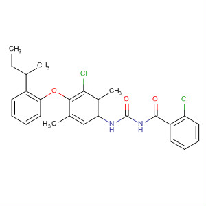 89748-83-4  Benzamide,2-chloro-N-[[[3-chloro-2,5-dimethyl-4-[2-(1-methylpropyl)phenoxy]phenyl]amino]carbonyl]-