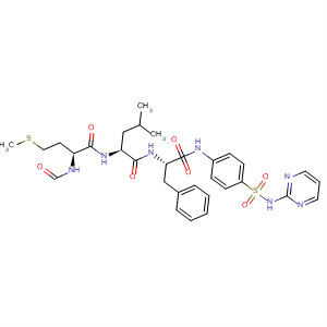 89755-25-9  L-Phenylalaninamide,N-formyl-L-methionyl-L-leucyl-N-[4-[(2-pyrimidinylamino)sulfonyl]phenyl]-