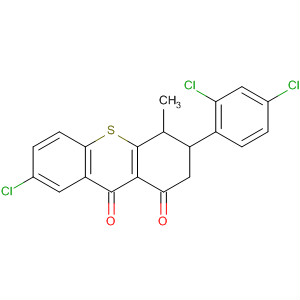 89756-76-3  1H-Thioxanthene-1,9(2H)-dione,7-chloro-3-(2,4-dichlorophenyl)-3,4-dihydro-4-methyl-