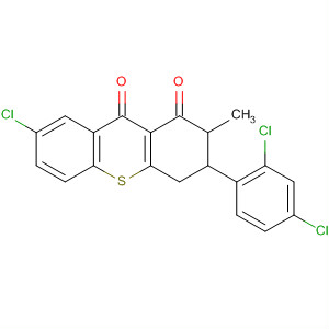 89756-77-4  1H-Thioxanthene-1,9(2H)-dione,7-chloro-3-(2,4-dichlorophenyl)-3,4-dihydro-2-methyl-