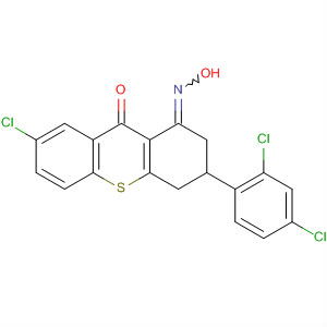 89756-80-9  1H-Thioxanthene-1,9(2H)-dione,7-chloro-3-(2,4-dichlorophenyl)-3,4-dihydro-, 1-oxime