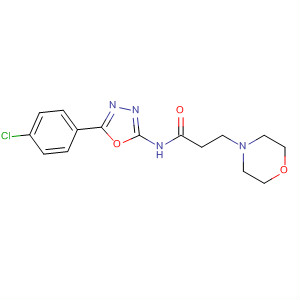 89757-68-6  4-Morpholinepropanamide, N-[5-(4-chlorophenyl)-1,3,4-oxadiazol-2-yl]-