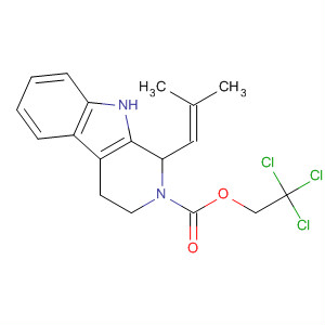 89759-49-9  2H-Pyrido[3,4-b]indole-2-carboxylic acid,1,3,4,9-tetrahydro-1-(2-methyl-1-propenyl)-, 2,2,2-trichloroethyl ester