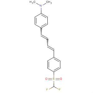 89762-37-8  Benzenamine,4-[4-[4-[(difluoromethyl)sulfonyl]phenyl]-1,3-butadienyl]-N,N-dimethyl-