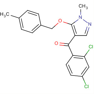 89275-06-9  Methanone,(2,4-dichlorophenyl)[1-methyl-5-[(4-methylphenyl)methoxy]-1H-pyrazol-4-yl]-