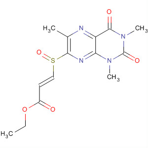 89334-08-7  2-Propenoic acid,3-[(1,2,3,4-tetrahydro-1,3,6-trimethyl-2,4-dioxo-7-pteridinyl)sulfinyl]-,ethyl ester, (E)-