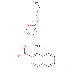893406-83-2  4-Quinolinamine, N-[(5-butyl-3-isoxazolyl)methyl]-3-nitro-