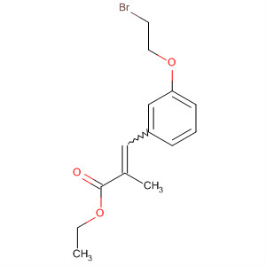 893429-02-2  2-Propenoic acid, 3-[3-(2-bromoethoxy)phenyl]-2-methyl-, ethyl ester