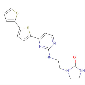 893434-07-6  2-Imidazolidinone,1-[2-[(4-[2,2'-bithiophen]-5-yl-2-pyrimidinyl)amino]ethyl]-