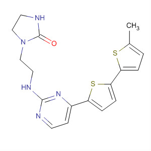 893434-11-2  2-Imidazolidinone,1-[2-[[4-(5'-methyl[2,2'-bithiophen]-5-yl)-2-pyrimidinyl]amino]ethyl]-