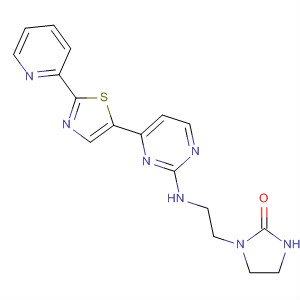 893434-77-0  2-Imidazolidinone,1-[2-[[4-[2-(2-pyridinyl)-5-thiazolyl]-2-pyrimidinyl]amino]ethyl]-