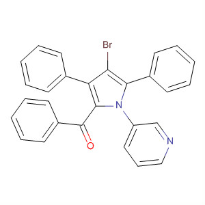 89374-18-5  Methanone, [4-bromo-3,5-diphenyl-1-(3-pyridinyl)-1H-pyrrol-2-yl]phenyl-