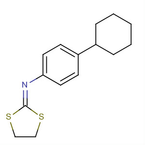 89388-39-6  Benzenamine, 4-cyclohexyl-N-1,3-dithiolan-2-ylidene-