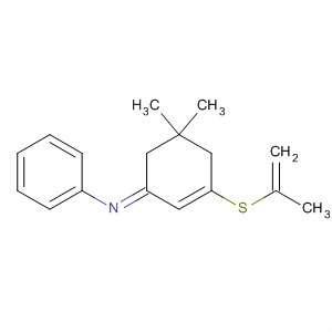 89390-23-8  Benzenamine,N-[5,5-dimethyl-3-(2-propenylthio)-2-cyclohexen-1-ylidene]-, (E)-