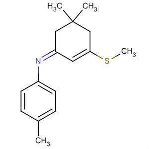 89390-34-1  Benzenamine,N-[5,5-dimethyl-3-(methylthio)-2-cyclohexen-1-ylidene]-4-methyl-, (Z)-