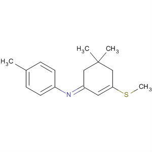 89390-35-2  Benzenamine,N-[5,5-dimethyl-3-(methylthio)-2-cyclohexen-1-ylidene]-4-methyl-, (E)-