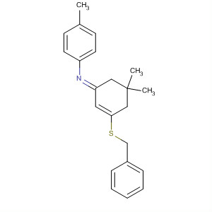 89390-41-0  Benzenamine,N-[5,5-dimethyl-3-[(phenylmethyl)thio]-2-cyclohexen-1-ylidene]-4-methyl-, (E)-