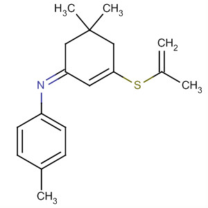 89390-42-1  Benzenamine,N-[5,5-dimethyl-3-(2-propenylthio)-2-cyclohexen-1-ylidene]-4-methyl-,(Z)-