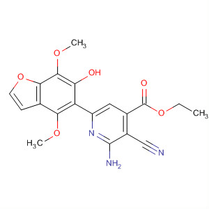 89403-78-1  4-Pyridinecarboxylic acid,2-amino-3-cyano-6-(6-hydroxy-4,7-dimethoxy-5-benzofuranyl)-, ethylester