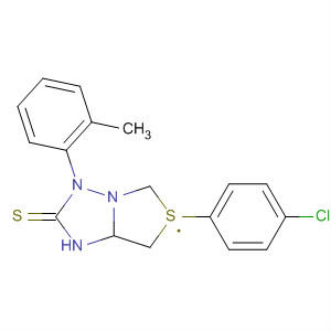 89405-95-8  1H,5H-Thiazolo[3,4-b][1,2,4]triazole-2(3H)-thione,5-(4-chlorophenyl)-1-(2-methylphenyl)-