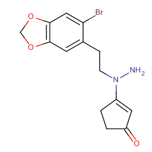 89422-77-5  2-Cyclopenten-1-one,3-[2-[2-(6-bromo-1,3-benzodioxol-5-yl)ethyl]hydrazino]-