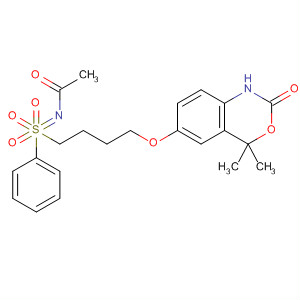89432-72-4  2H-3,1-Benzoxazin-2-one,6-[4-(N-acetyl-S-phenylsulfonimidoyl)butoxy]-1,4-dihydro-4,4-dimethyl-