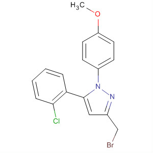 894419-56-8  1H-Pyrazole, 3-(bromomethyl)-5-(2-chlorophenyl)-1-(4-methoxyphenyl)-