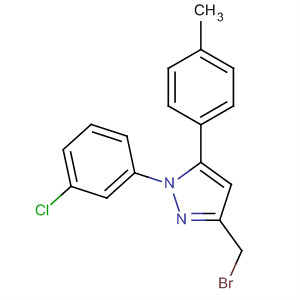 894421-68-2  1H-Pyrazole, 3-(bromomethyl)-1-(3-chlorophenyl)-5-(4-methylphenyl)-