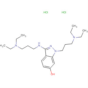 89443-20-9  1H-Indazol-6-ol,1-[3-(diethylamino)propyl]-3-[[3-(diethylamino)propyl]amino]-,dihydrochloride