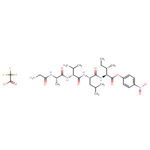 89447-32-5  L-Isoleucine, N-[N-[N-(N-glycyl-L-alanyl)-D-valyl]-L-leucyl]-, 4-nitrophenylester, mono(trifluoroacetate)