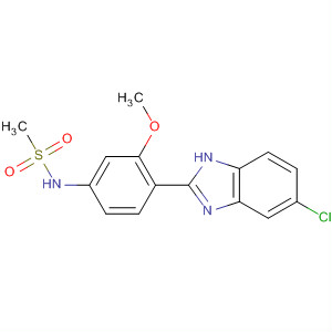 89454-53-5  Methanesulfonamide,N-[4-(5-chloro-1H-benzimidazol-2-yl)-3-methoxyphenyl]-